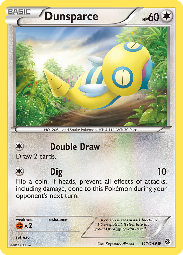 Dunsparce (111/149) [Black & White: Boundaries Crossed] | Black Swamp Games