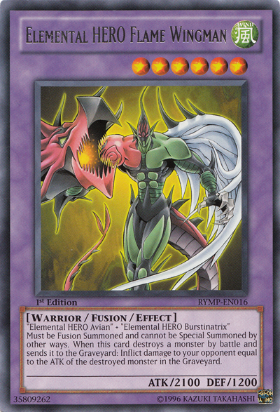Elemental HERO Flame Wingman [RYMP-EN016] Rare | Black Swamp Games