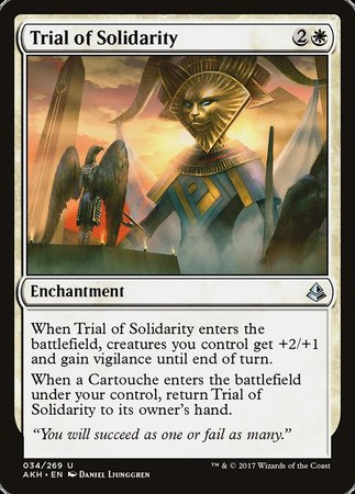 Trial of Solidarity [Amonkhet] | Black Swamp Games