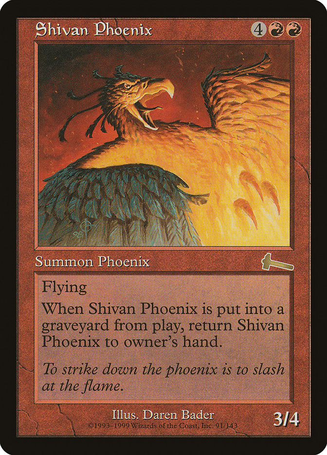 Shivan Phoenix [Urza's Legacy] | Black Swamp Games