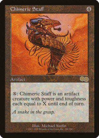Chimeric Staff [Urza's Saga] | Black Swamp Games