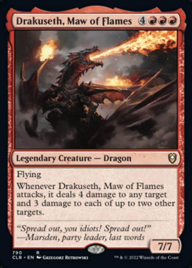 Drakuseth, Maw of Flames [Commander Legends: Battle for Baldur's Gate] | Black Swamp Games