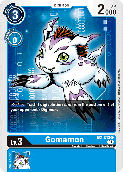 Gomamon [EX1-012] [Classic Collection] | Black Swamp Games