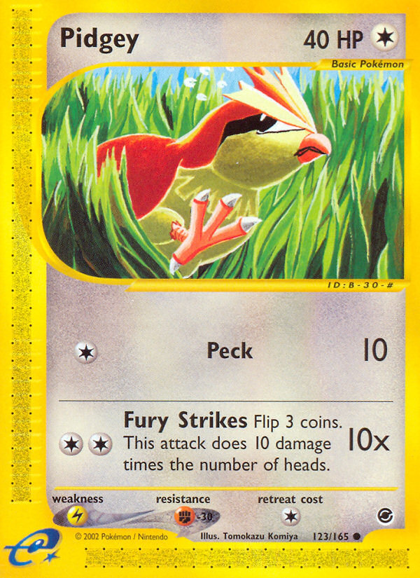 Pidgey (123/165) [Expedition: Base Set] | Black Swamp Games