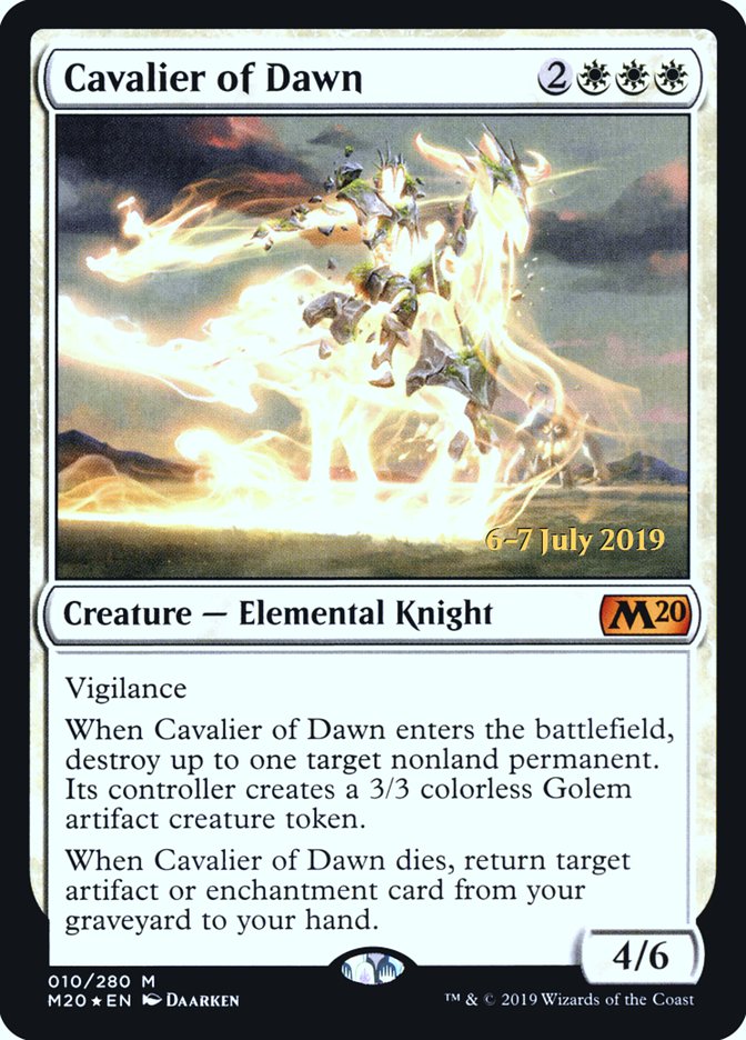 Cavalier of Dawn  [Core Set 2020 Prerelease Promos] | Black Swamp Games