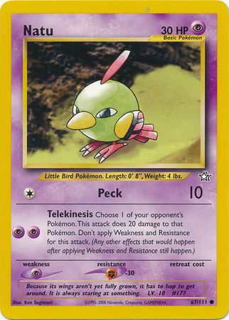 Natu (67/111) [Neo Genesis Unlimited] | Black Swamp Games