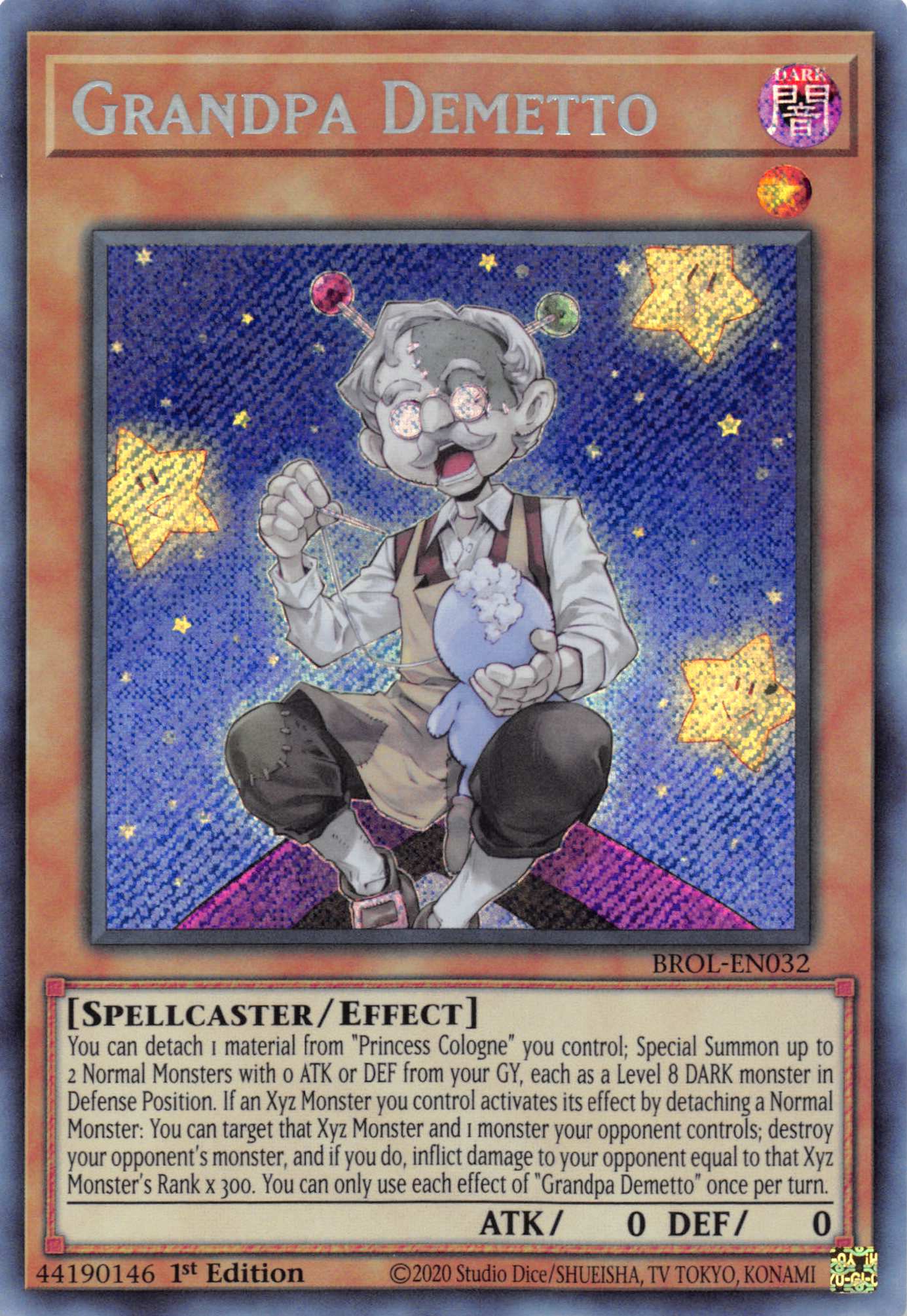 Grandpa Demetto [BROL-EN032] Secret Rare | Black Swamp Games