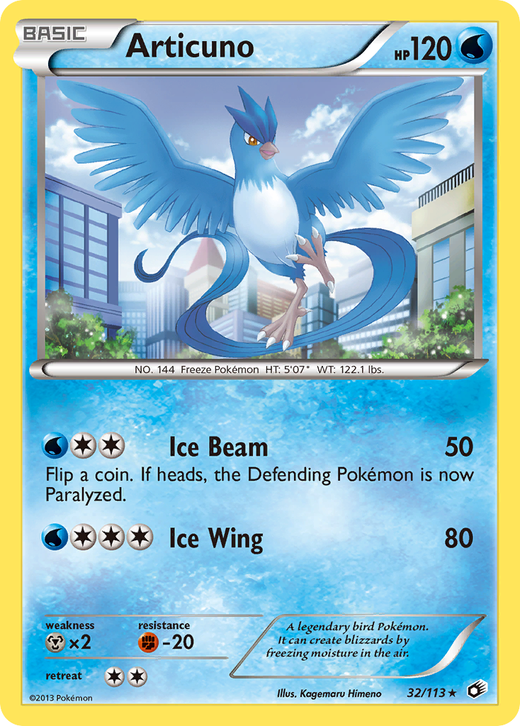 Articuno (32/113) [Black & White: Legendary Treasures] | Black Swamp Games