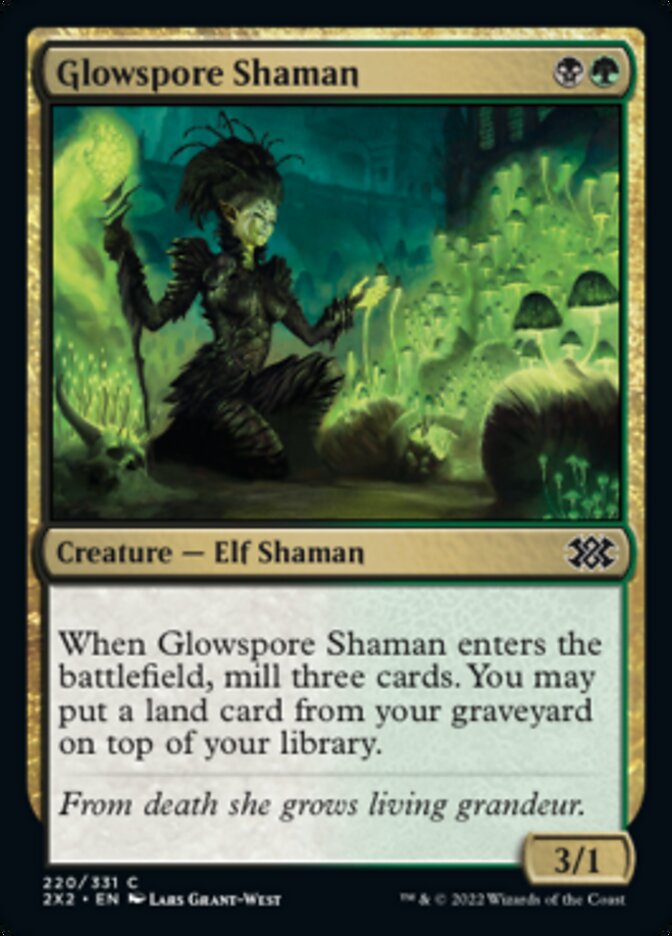 Glowspore Shaman [Double Masters 2022] | Black Swamp Games