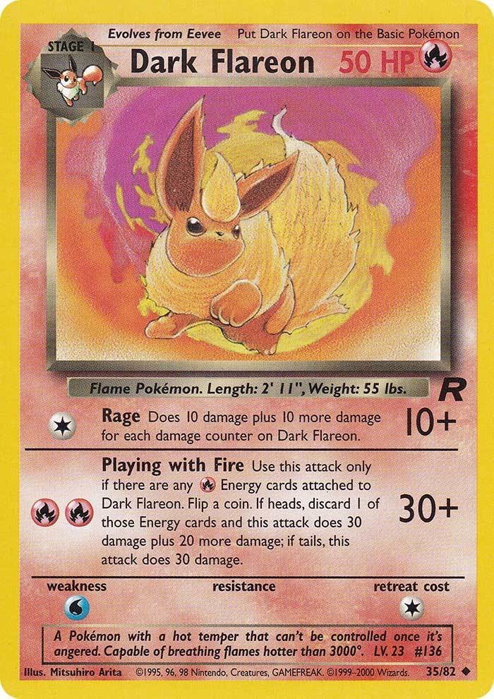 Dark Flareon (35/82) [Team Rocket Unlimited] | Black Swamp Games