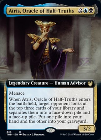 Atris, Oracle of Half-Truths (Extended Art) [Theros Beyond Death] | Black Swamp Games