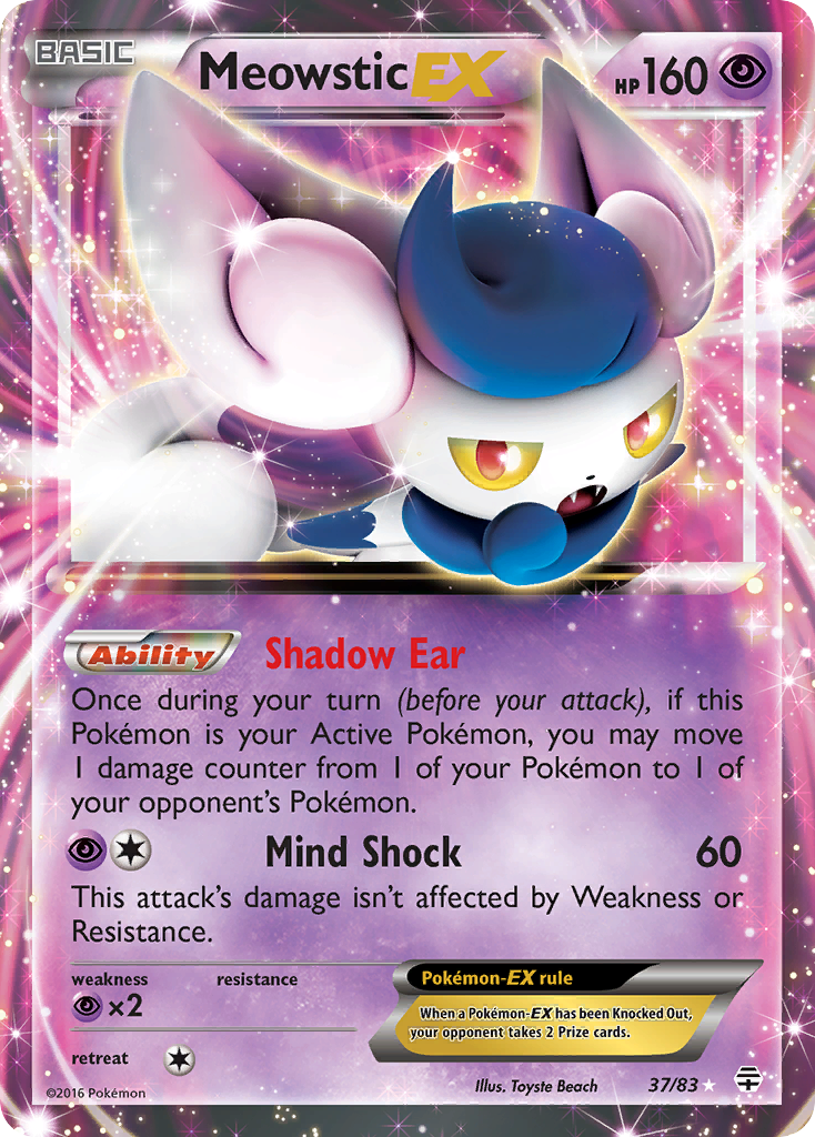 Meowstic EX (37/83) [XY: Generations] | Black Swamp Games