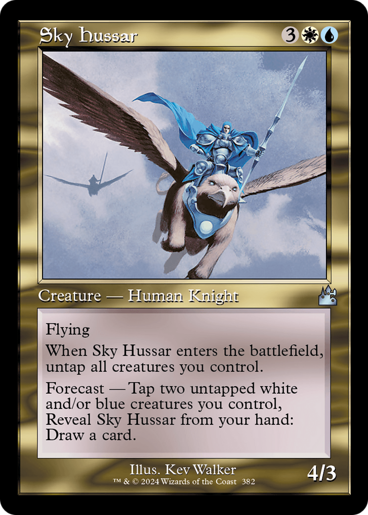 Sky Hussar (Retro Frame) [Ravnica Remastered] | Black Swamp Games