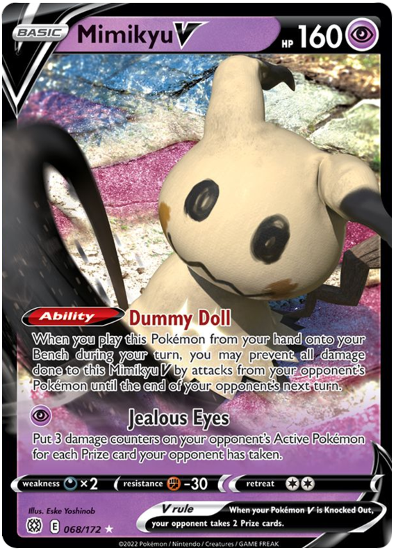 Mimikyu V (068/172) [Sword & Shield: Brilliant Stars] | Black Swamp Games