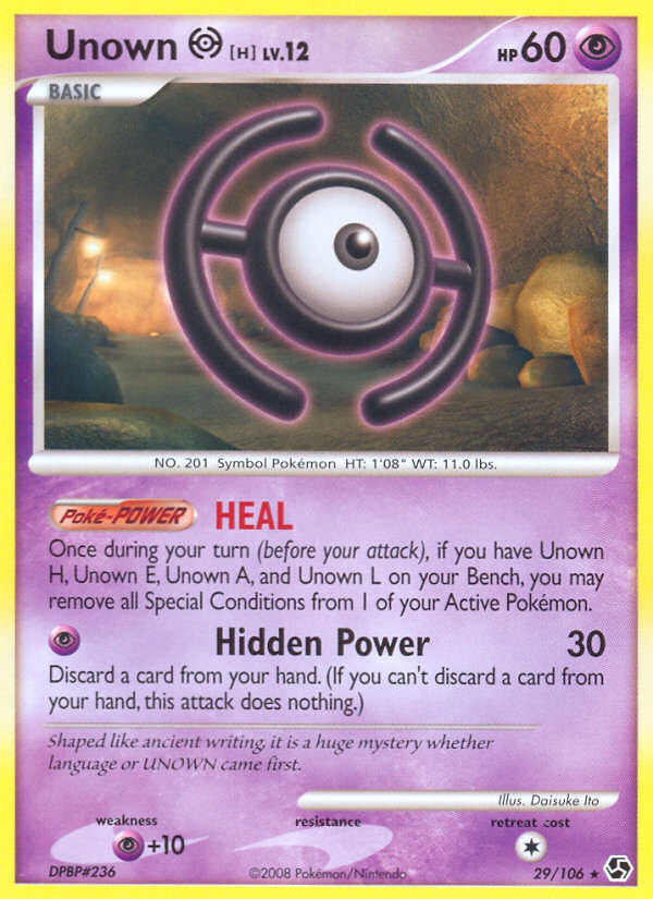 Unown H (29/106) [Diamond & Pearl: Great Encounters] | Black Swamp Games