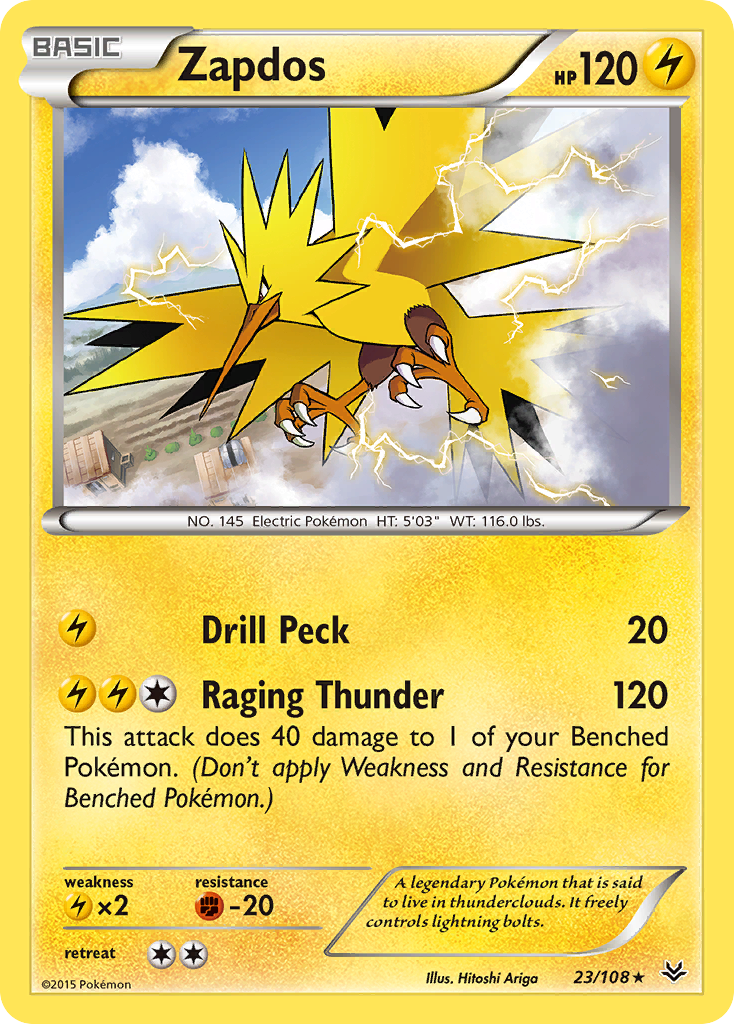 Zapdos (23/108) [XY: Roaring Skies] | Black Swamp Games