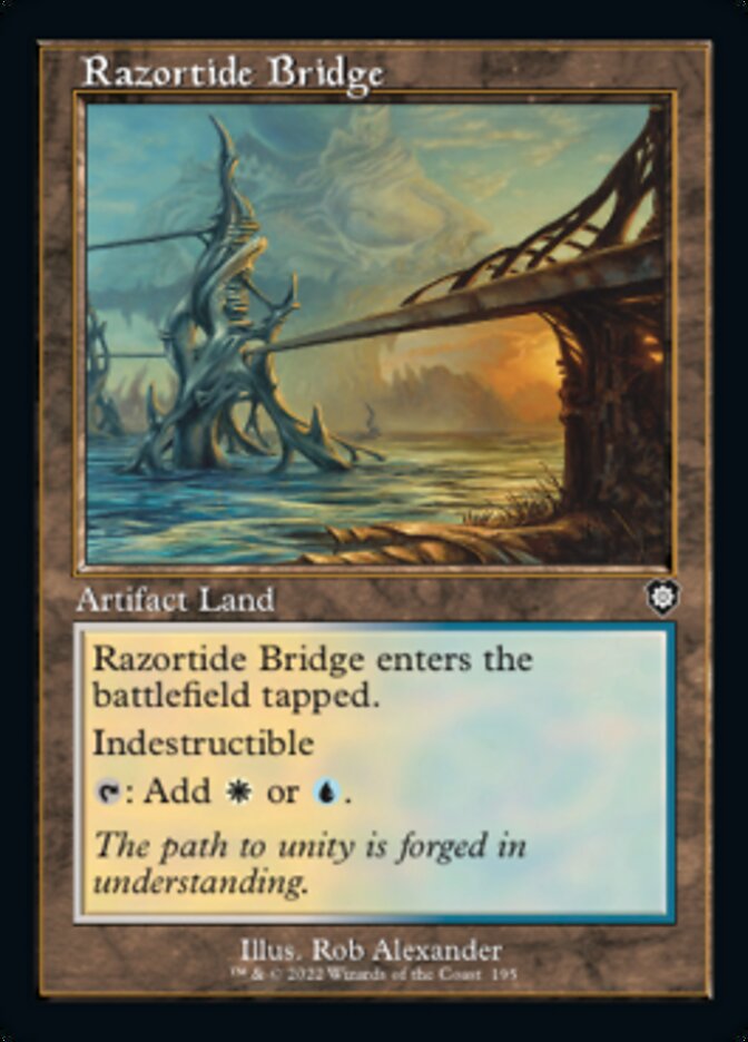 Razortide Bridge (Retro) [The Brothers' War Commander] | Black Swamp Games