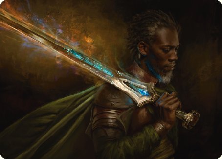 Anduril, Flame of the West Art Card [The Lord of the Rings: Tales of Middle-earth Art Series] | Black Swamp Games