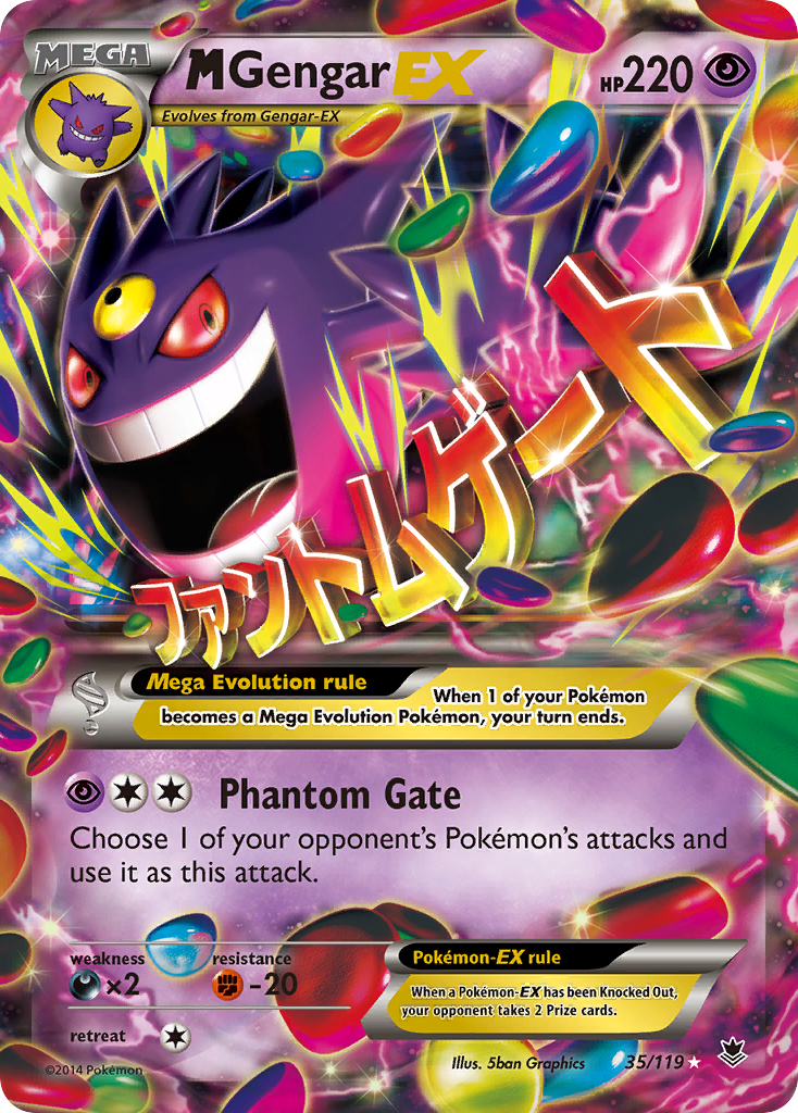 M Gengar EX (35/119) [XY: Phantom Forces] | Black Swamp Games