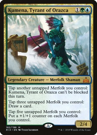 Kumena, Tyrant of Orazca [Rivals of Ixalan] | Black Swamp Games