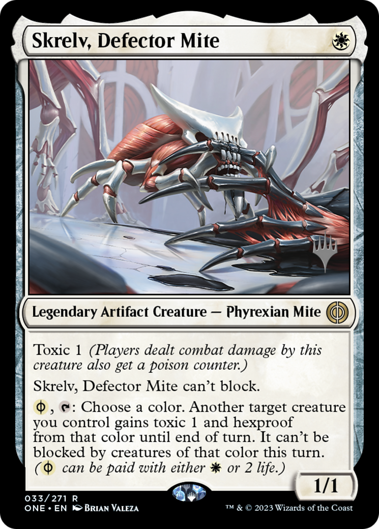 Skrelv, Defector Mite (Promo Pack) [Phyrexia: All Will Be One Promos] | Black Swamp Games