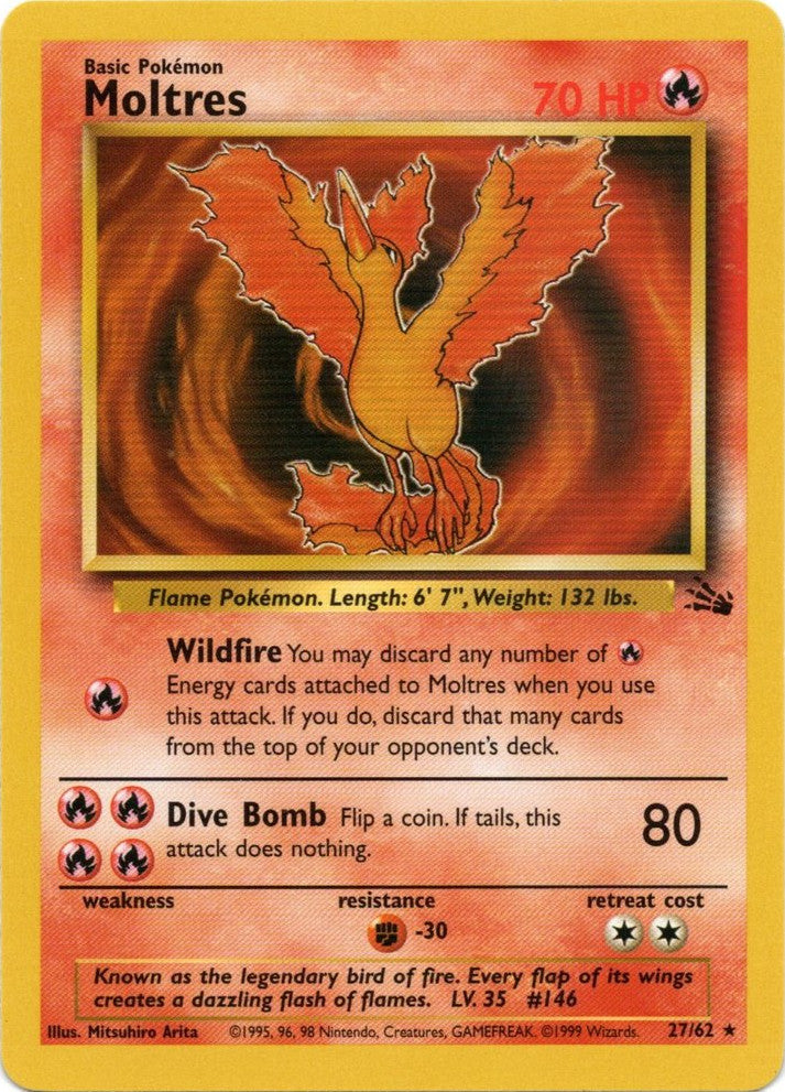 Moltres (27/62) [Fossil Unlimited] | Black Swamp Games