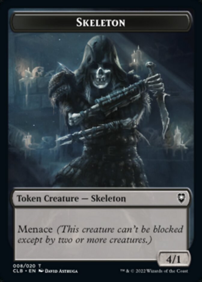 Treasure // Skeleton Double-sided Token [Commander Legends: Battle for Baldur's Gate Tokens] | Black Swamp Games