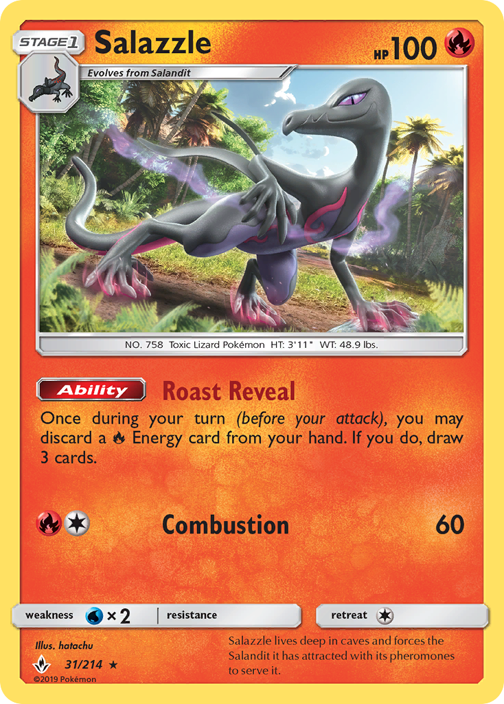 Salazzle (31/214) [Sun & Moon: Unbroken Bonds] | Black Swamp Games