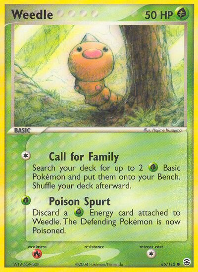 Weedle (86/112) [EX: FireRed & LeafGreen] | Black Swamp Games