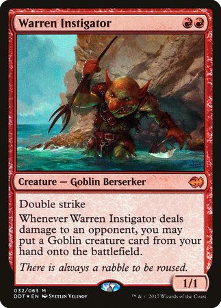 Warren Instigator [Duel Decks: Merfolk vs. Goblins] | Black Swamp Games