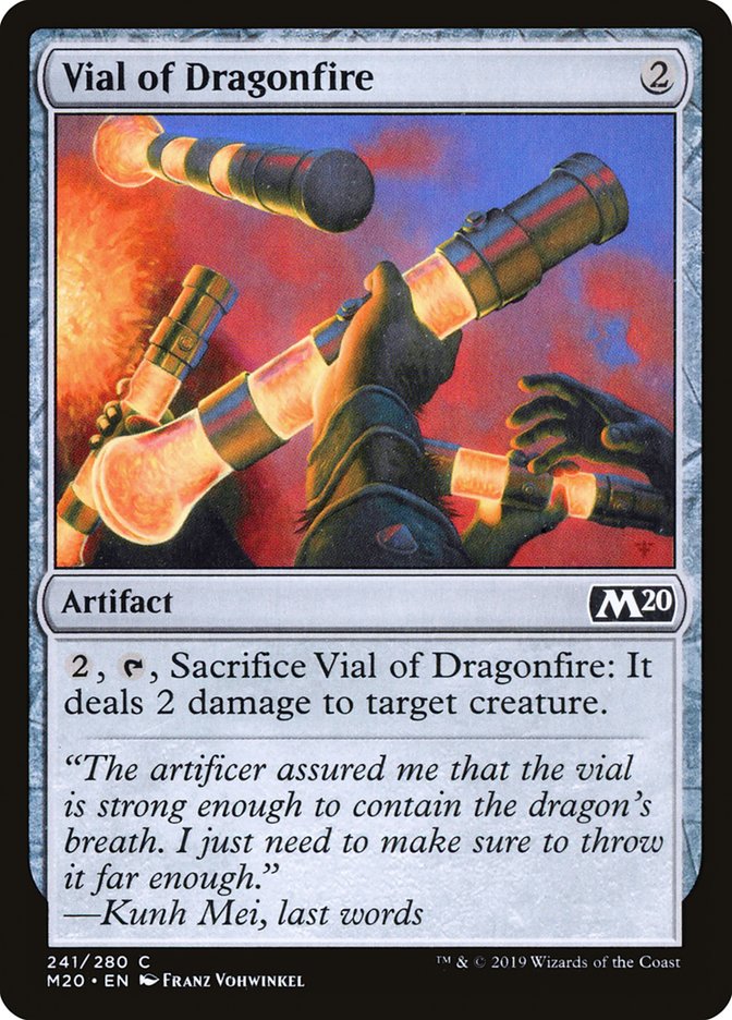 Vial of Dragonfire [Core Set 2020] | Black Swamp Games