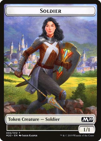 Soldier Token [Core Set 2020 Tokens] | Black Swamp Games