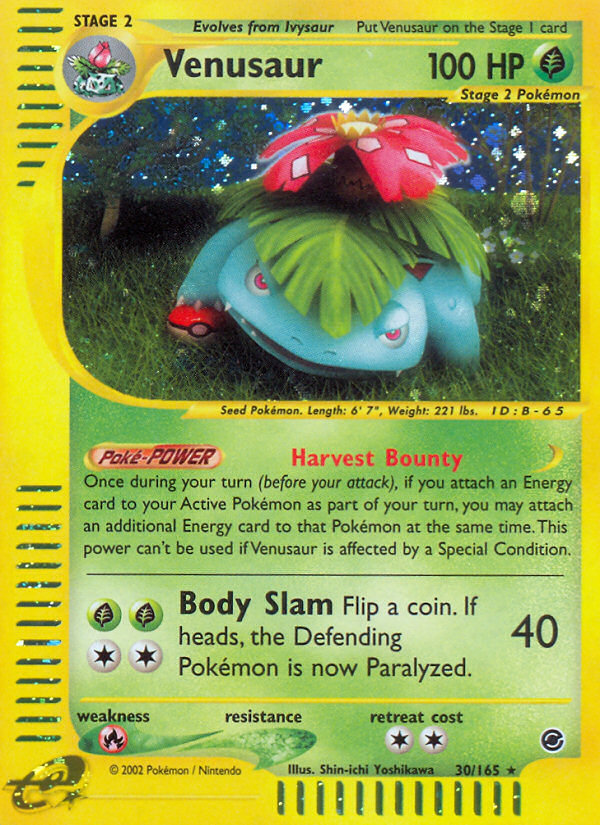 Venusaur (30/165) [Expedition: Base Set] | Black Swamp Games