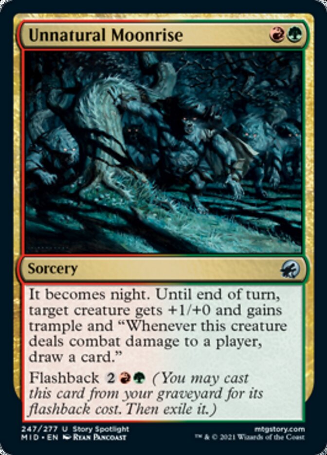 Unnatural Moonrise [Innistrad: Midnight Hunt] | Black Swamp Games