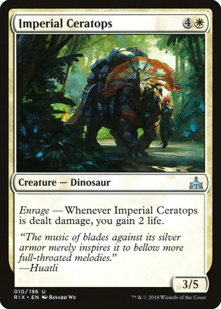 Imperial Ceratops [Rivals of Ixalan] | Black Swamp Games