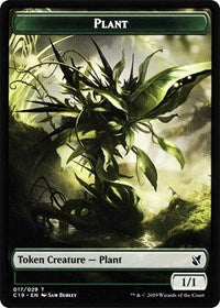 Plant // Morph Double-sided Token [Commander 2019 Tokens] | Black Swamp Games