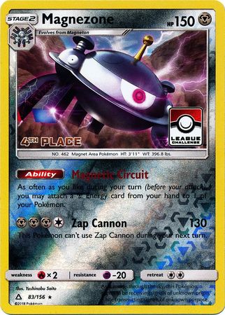 Magnezone (83/156) (League Promo 4th Place) [Sun & Moon: Ultra Prism] | Black Swamp Games