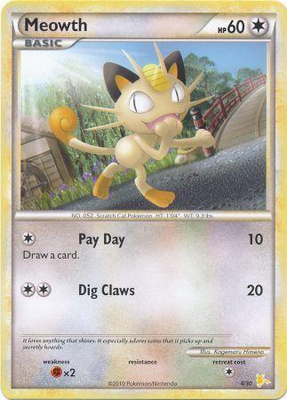 Meowth (4/30) [HeartGold & SoulSilver: Trainer Kit - Raichu] | Black Swamp Games