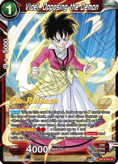 Videl, Opposing the Demon (BT15-015) [Saiyan Showdown Prerelease Promos] | Black Swamp Games