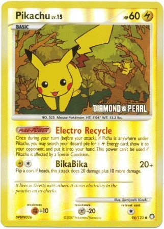 Pikachu (94/123) [Burger King Promos: 2008 Collection] | Black Swamp Games