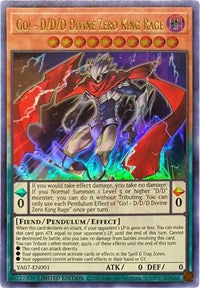 Go! - D/D/D Divine Zero King Rage [YA07-EN001] Ultra Rare | Black Swamp Games