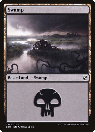 Swamp (295) [Commander 2019] | Black Swamp Games