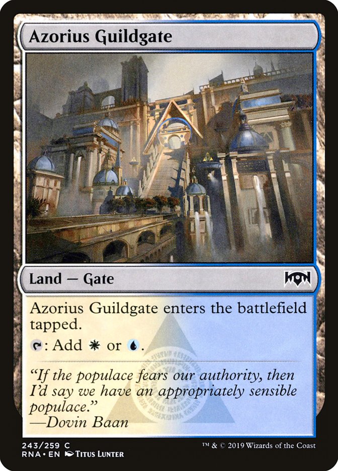 Azorius Guildgate (243/259) [Ravnica Allegiance] | Black Swamp Games