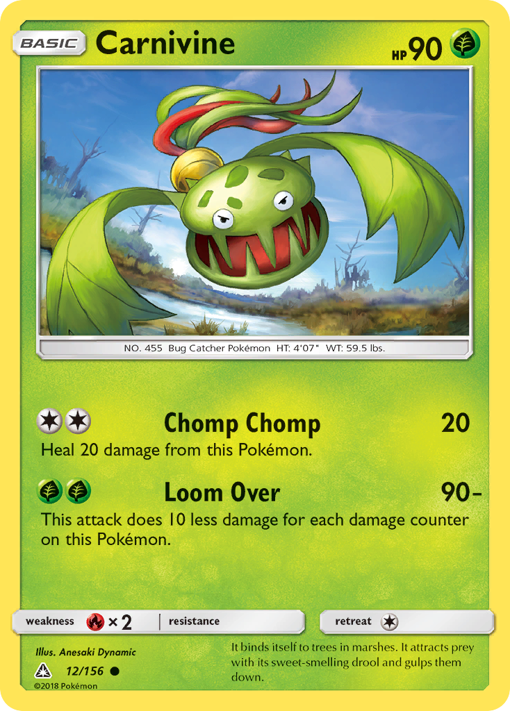 Carnivine (12/156) [Sun & Moon: Ultra Prism] | Black Swamp Games