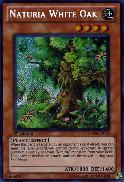 Naturia White Oak [HA04-EN051] Secret Rare | Black Swamp Games