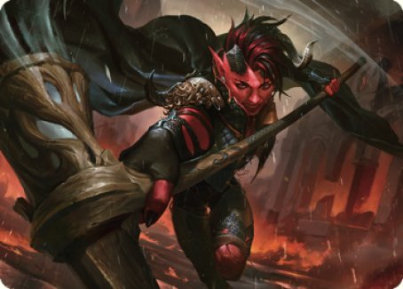 Karlach, Fury of Avernus Art Card (34) [Commander Legends: Battle for Baldur's Gate Art Series] | Black Swamp Games