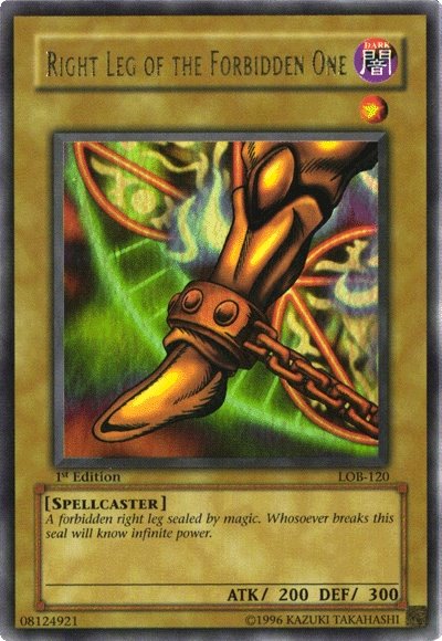 Right Leg of the Forbidden One [LOB-120] Ultra Rare | Black Swamp Games