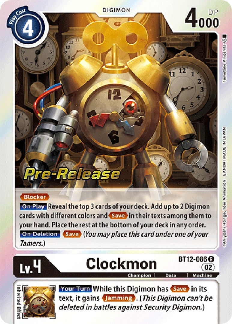 Clockmon [BT12-086] [Across Time Pre-Release Cards] | Black Swamp Games