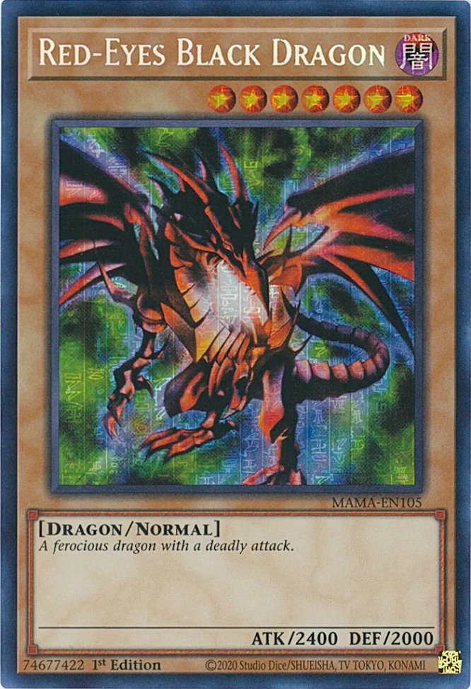 Red-Eyes Black Dragon [MAMA-EN105] Secret Pharaoh's Rare | Black Swamp Games