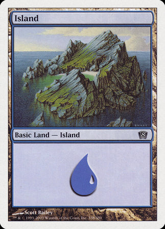 Island (338) [Eighth Edition] | Black Swamp Games